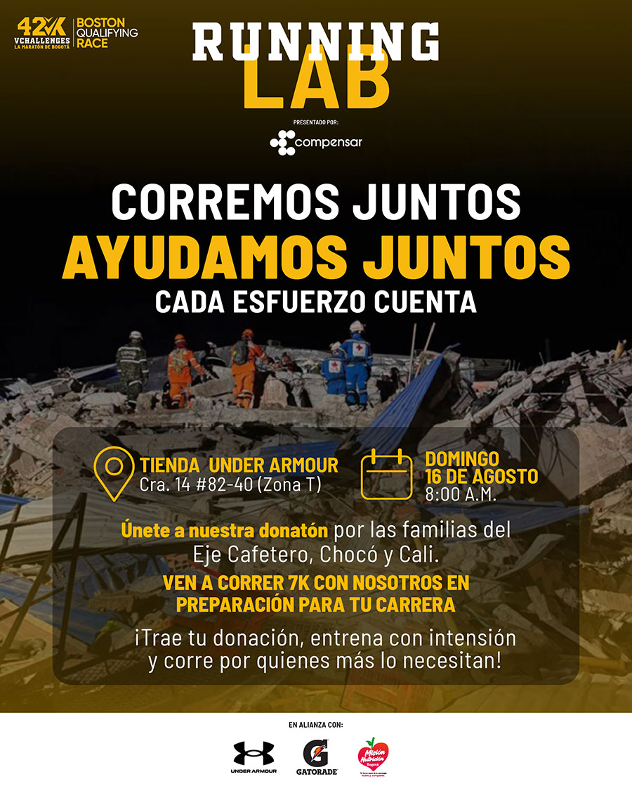 Únete a la donatón, corremos juntos, ayudamos juntos