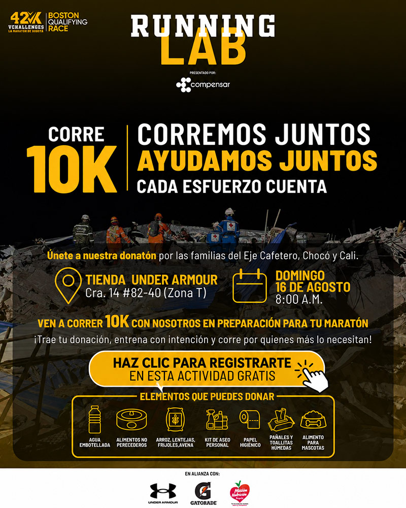 Corremos juntos, ayudamos juntos