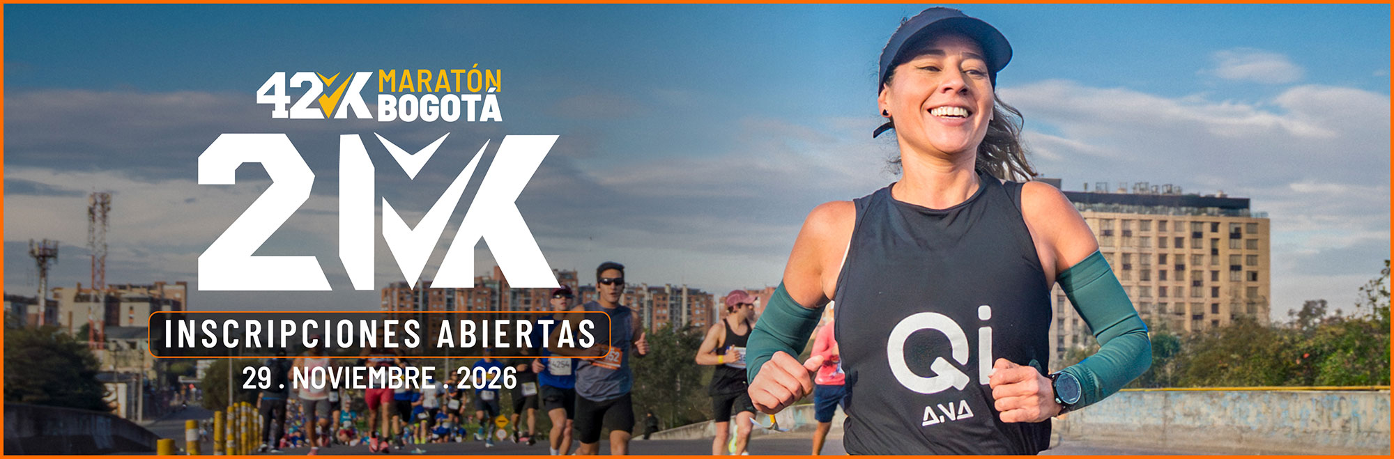 Inscríbete al Maratón de Bogotá 2026 - VChallenges 21K