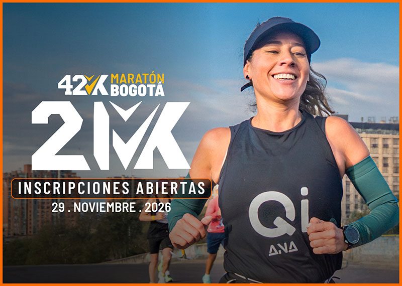 Inscríbete al Maratón de Bogotá 2026 - VChallenges 21K