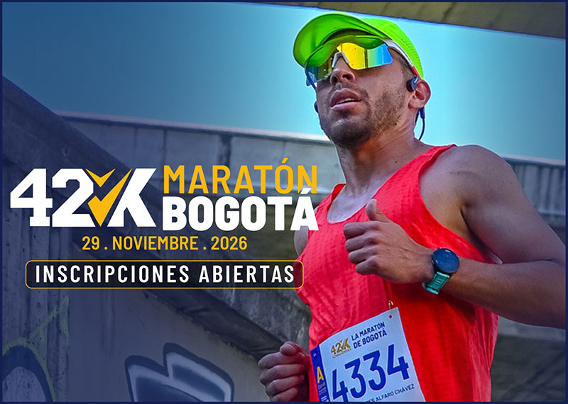 Inscríbete al Maratón de Bogotá 2026 - VChallenges 42K